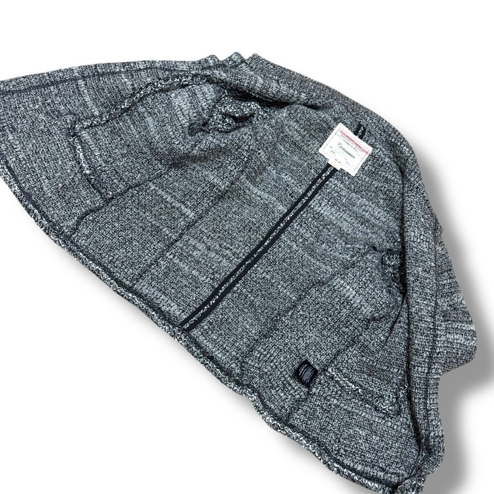 Cartonnier Anthropologie Black White Cream Knitted Open Blazer Cardigan Large - Picture 3 of 10